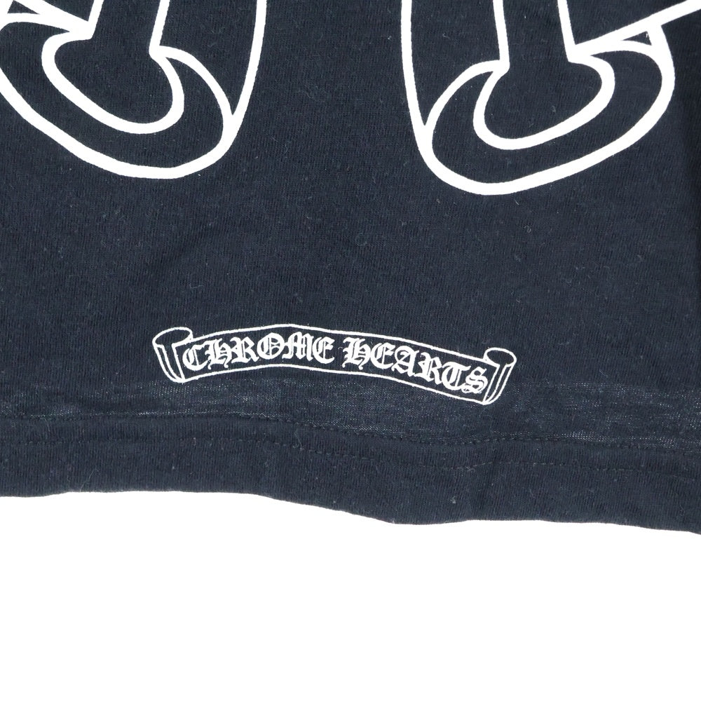 CHROME HEARTS(クロムハーツ) HORSESHOE ARM FLORAL L/S TEE ホースシュー アームフローラル 長袖ポケットTシャツ カットソー ブラック