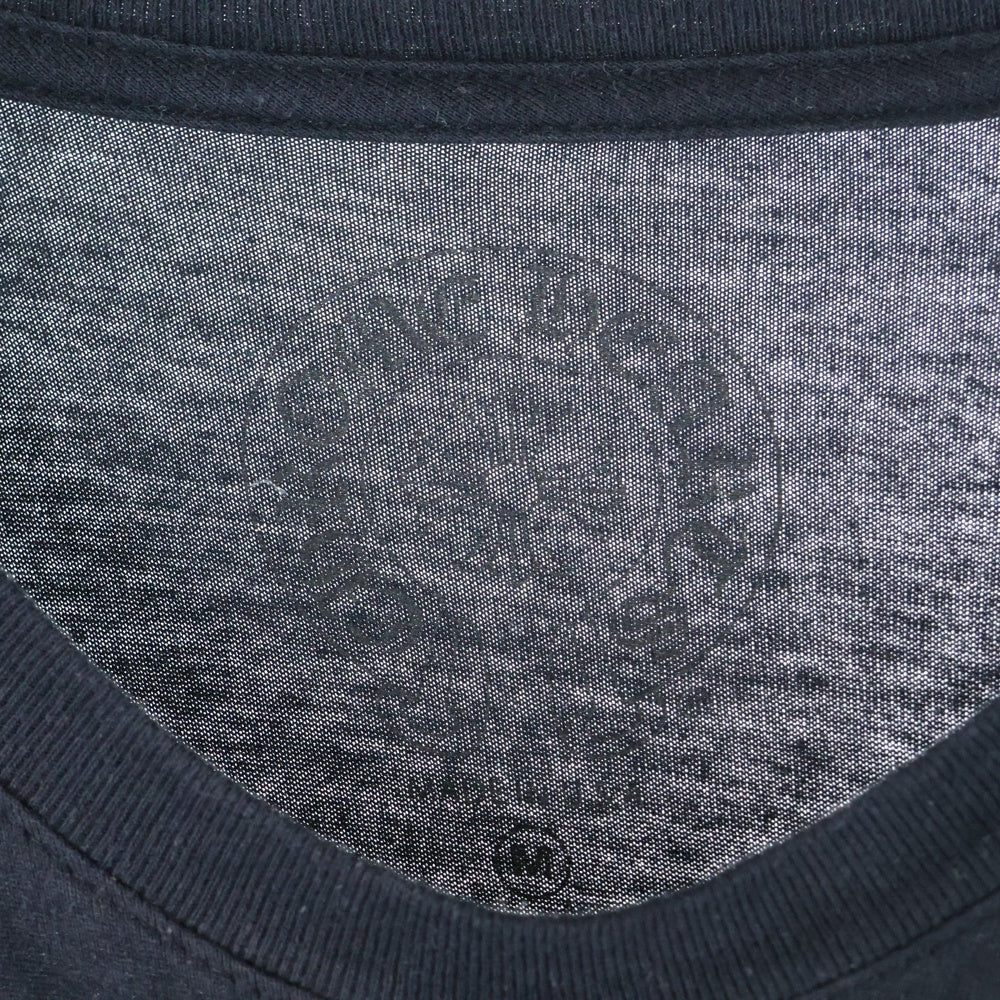 CHROME HEARTS(クロムハーツ) HORSESHOE ARM FLORAL L/S TEE ホースシュー アームフローラル 長袖ポケットTシャツ カットソー ブラック