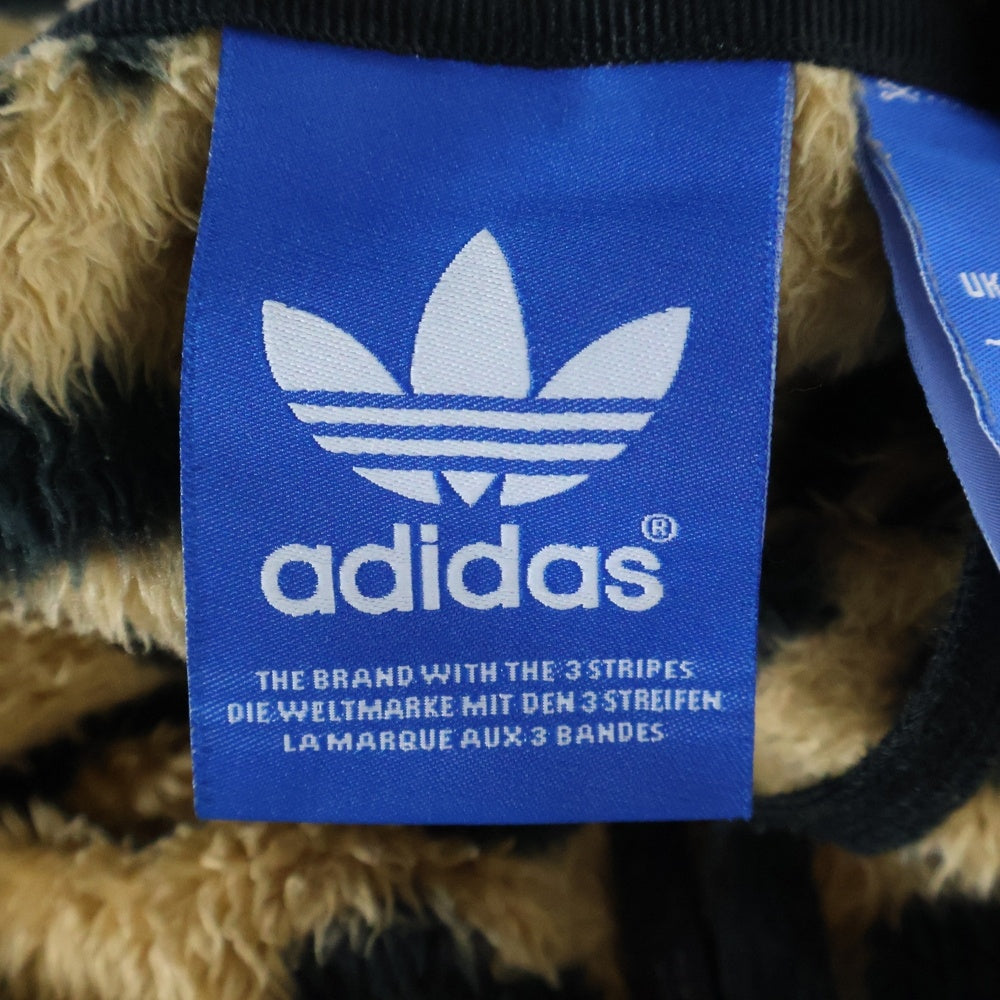 adidas(アディダス) Sherpa Full Zip レオパード柄 シェルパ フルジップパーカー ブラウン M33838