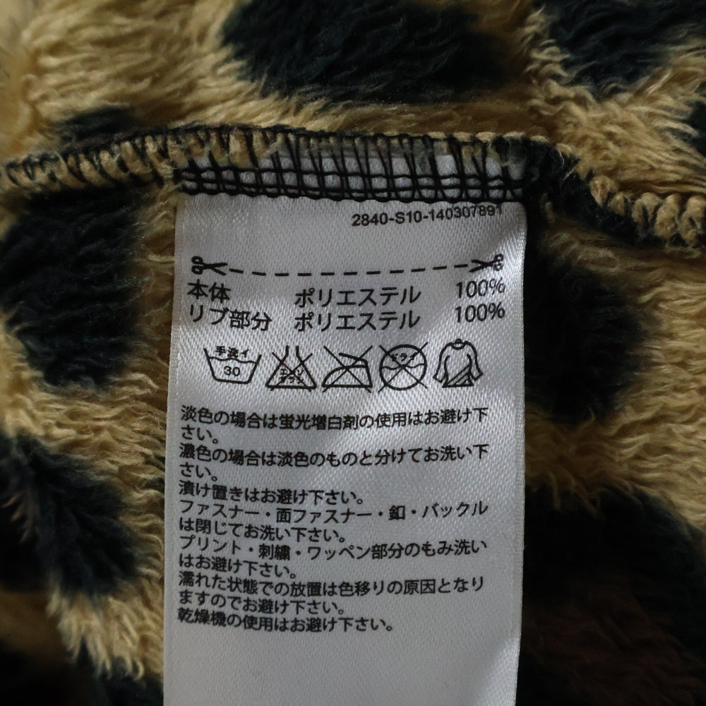 adidas(アディダス) Sherpa Full Zip レオパード柄 シェルパ フルジップパーカー ブラウン M33838