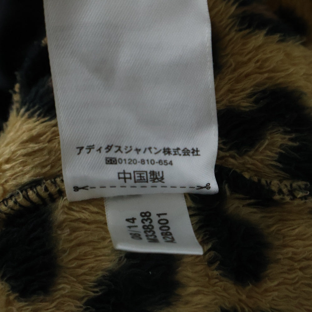 adidas(アディダス) Sherpa Full Zip レオパード柄 シェルパ フルジップパーカー ブラウン M33838