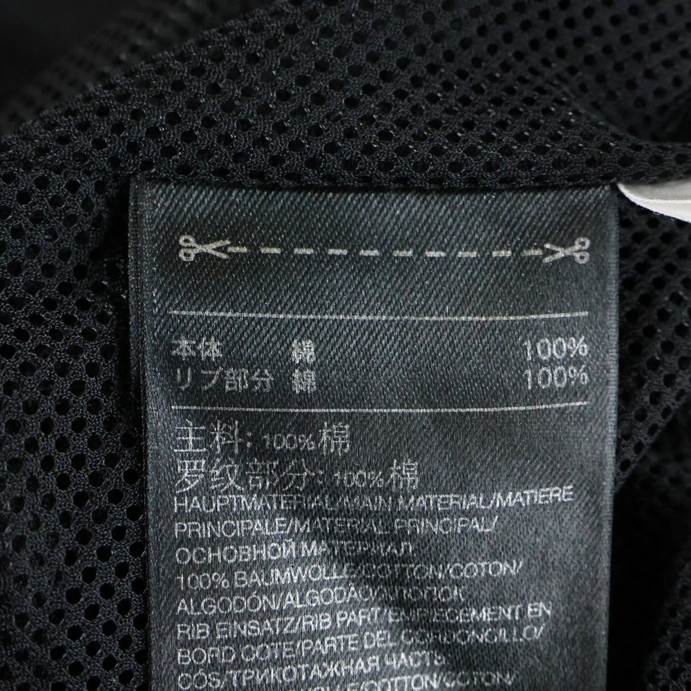 Y-3(ワイスリー) 19SS SKULL HOODIE バックスカルエンブロイダリー サイドライン ジップアップ フーディ スウェット パーカー ブラック DZ4564