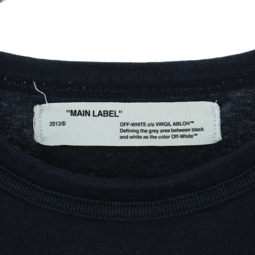 OFF-WHITE(オフホワイト) 19SS SPRAY PAINT TEE スプレー ペイント クルーネック カットソー 半袖Tシャツ ブラック OMAA038E19185124