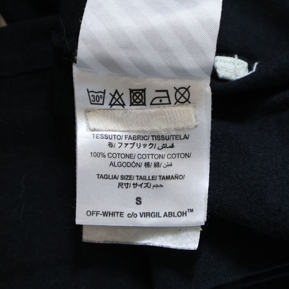 OFF-WHITE(オフホワイト) 19SS SPRAY PAINT TEE スプレー ペイント クルーネック カットソー 半袖Tシャツ ブラック OMAA038E19185124