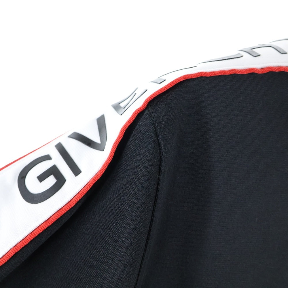 GIVENCHY(ジバンシィ) アームロゴデザイン ダブルポケット ジップアップ トラックジャケット ブラック BM702W300B