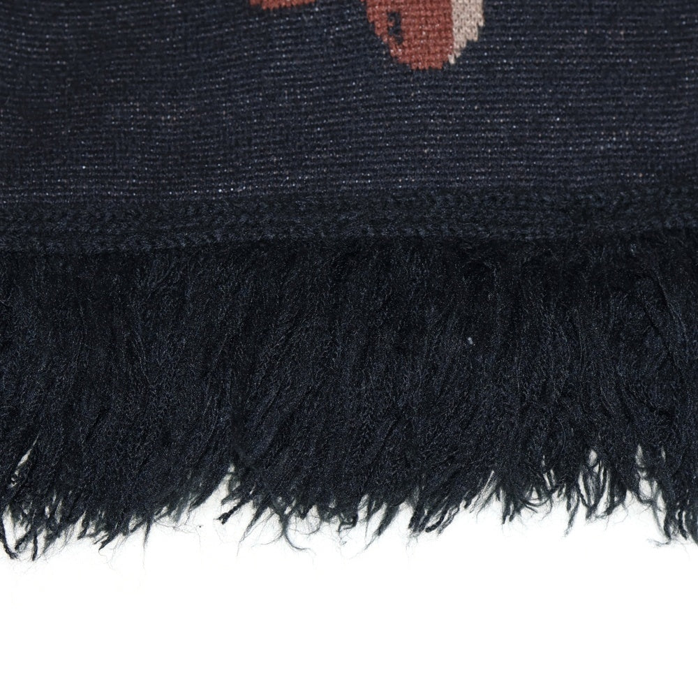 OFF-WHITE(オフホワイト) 17AW SEEING THINGS SCARF シーング シングス デザイン マフラー ブラック OMMA001F174071391001