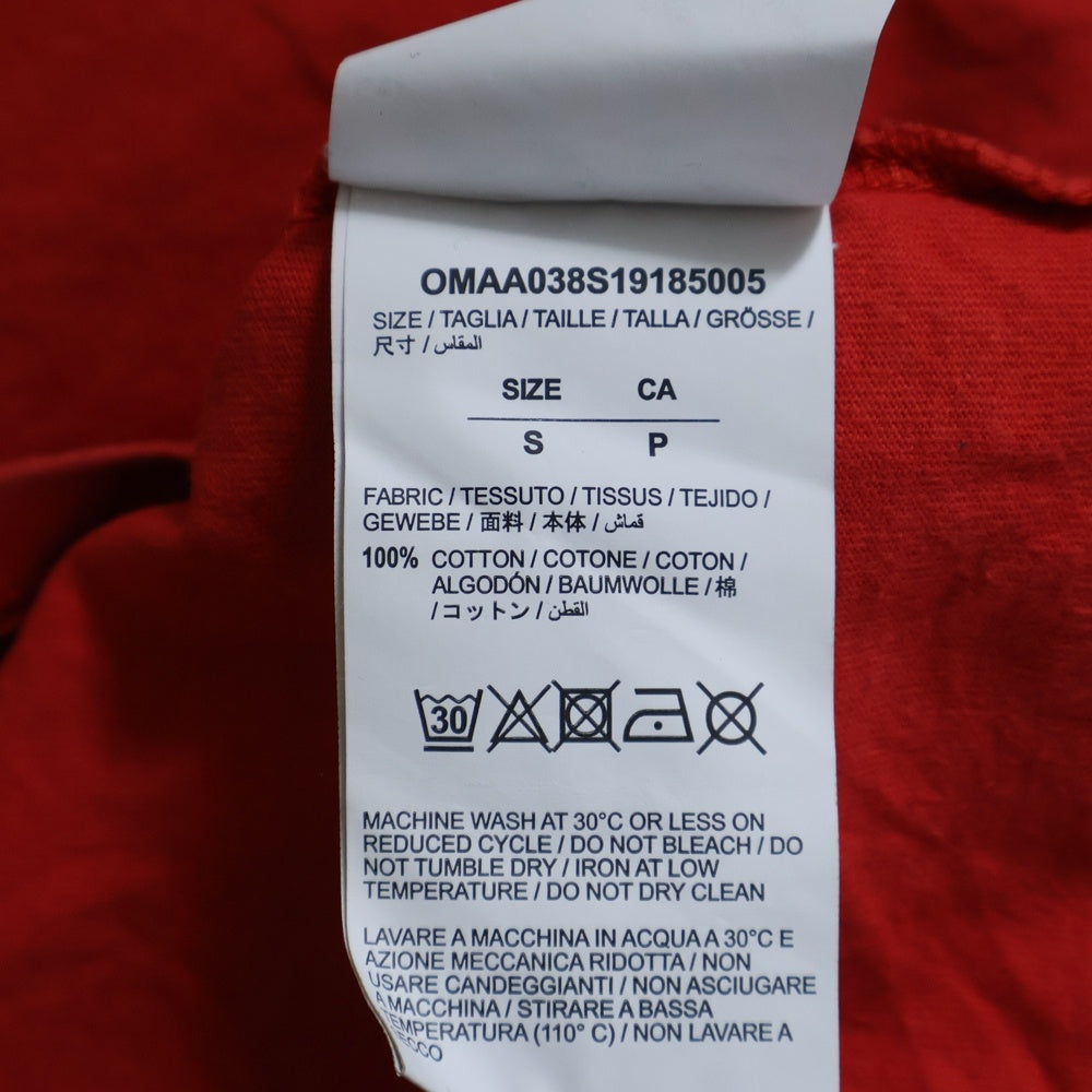 OFF-WHITE(オフホワイト) 19SS MONNALISA TEE モナリザデザイン クルーネック カットソー 半袖Tシャツ レッド OMAA038S19185005