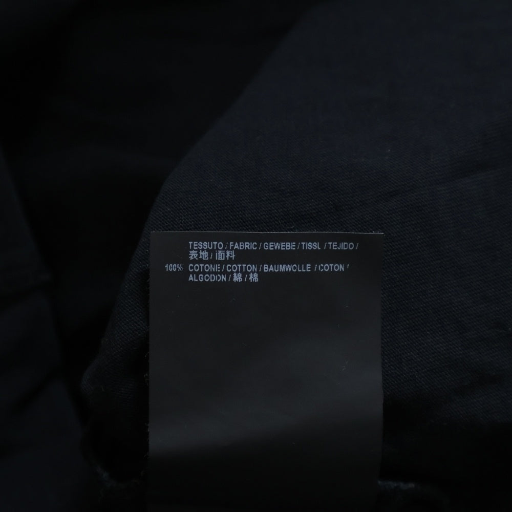 BALENCIAGA(バレンシアガ) バックデザイン クルーネック カットソー 半袖Tシャツ ブラック 496053