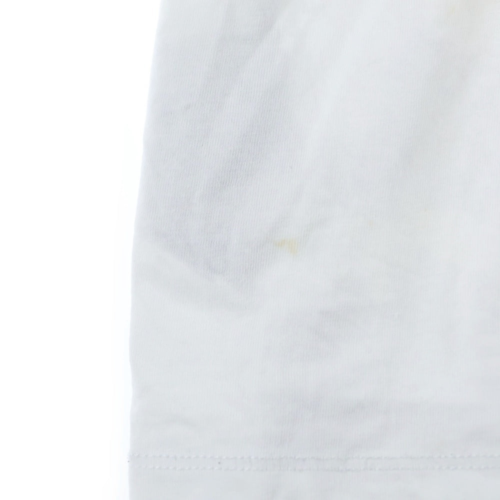 MARCELO BURLON(マルセロバーロン) フェザーモチーフ クルーネック カットソー 半袖Tシャツ ホワイト