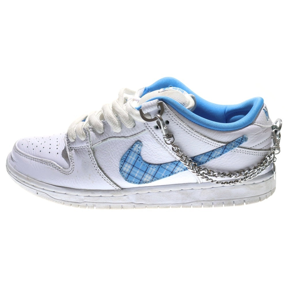 NIKE SB(ナイキエスビー) ×NICOLE HAUSE DUNK LOW PRO VICTORY OF THE PEOPLE UNIVERSITY BLUE ニコールハウゼ ダンク ローカットスニーカー ホワイト/ブルー US8.5/26.5cm FZ8802-100