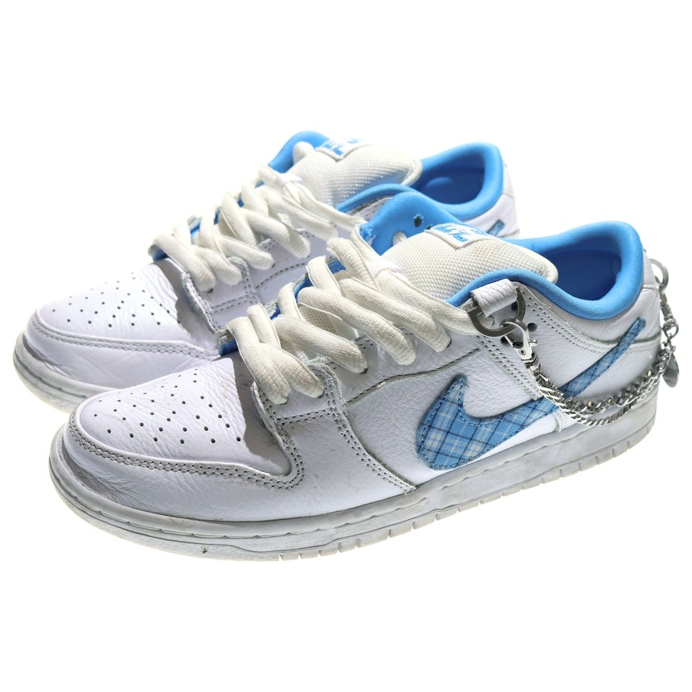 NIKE SB(ナイキエスビー) ×NICOLE HAUSE DUNK LOW PRO VICTORY OF THE PEOPLE UNIVERSITY BLUE ニコールハウゼ ダンク ローカットスニーカー ホワイト/ブルー US8.5/26.5cm FZ8802-100