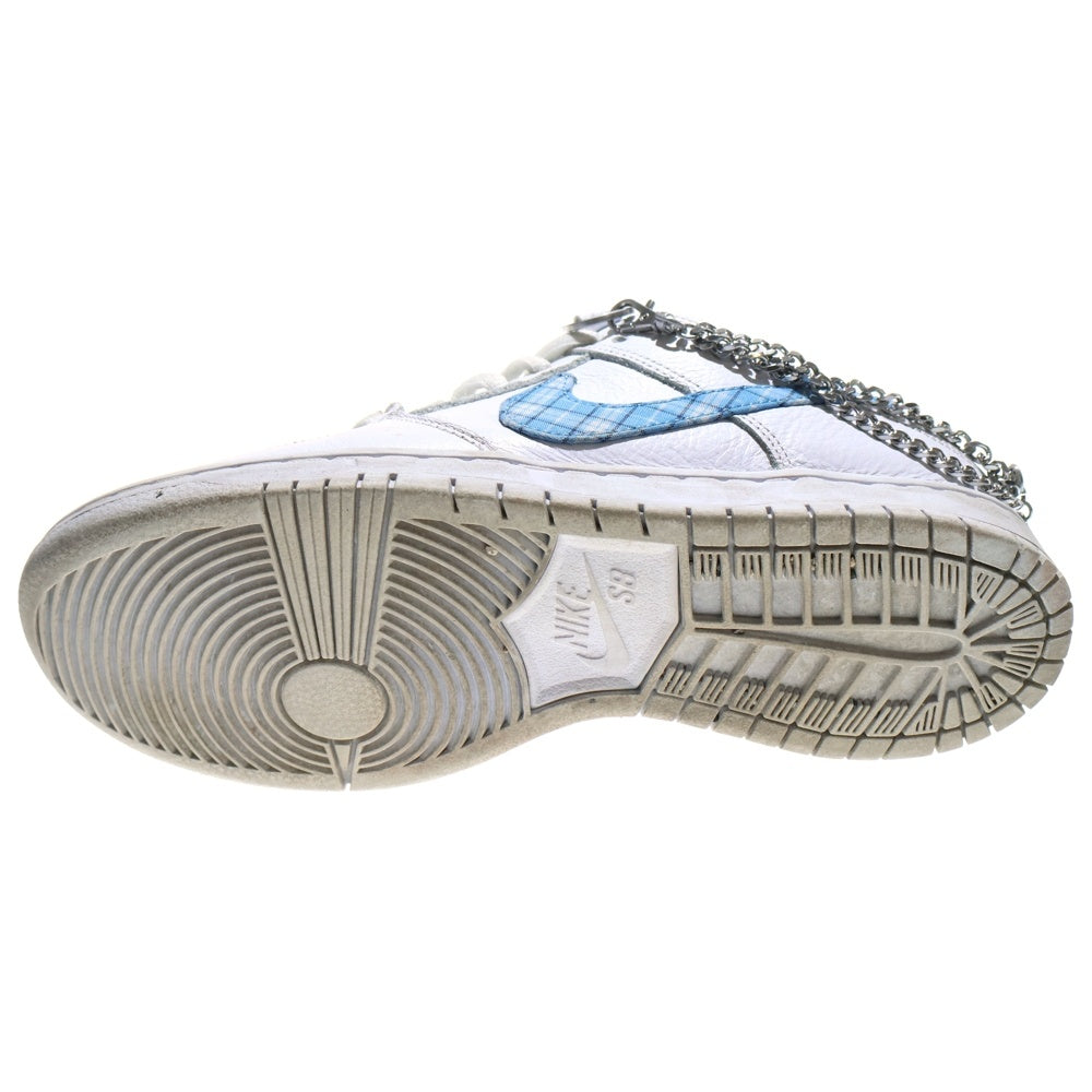 NIKE SB(ナイキエスビー) ×NICOLE HAUSE DUNK LOW PRO VICTORY OF THE PEOPLE UNIVERSITY BLUE ニコールハウゼ ダンク ローカットスニーカー ホワイト/ブルー US8.5/26.5cm FZ8802-100