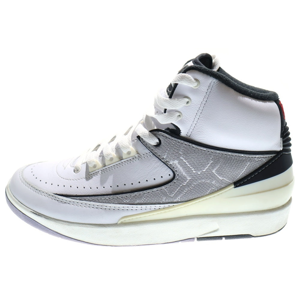 NIKE(ナイキ) AIR JORDAN 2 RETRO PYTHON エアジョーダン2 レトロ パイソン ミッドカットスニーカー ホワイト US8.5/26.5cm DR8884-102