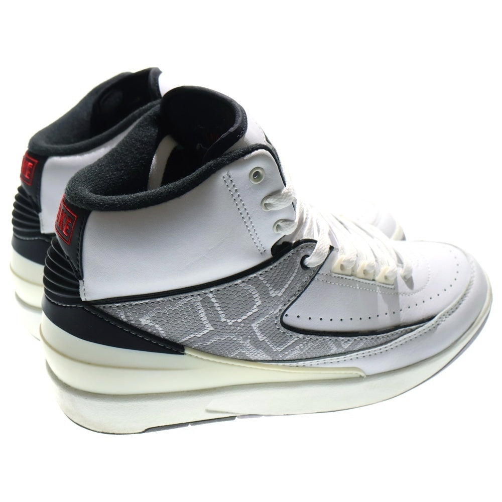 NIKE(ナイキ) AIR JORDAN 2 RETRO PYTHON エアジョーダン2 レトロ パイソン ミッドカットスニーカー ホワイト US8.5/26.5cm DR8884-102