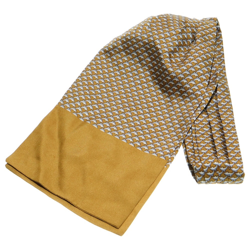 HERMES(エルメス) マキシツイリー イルカ 総柄 タック スカーフ