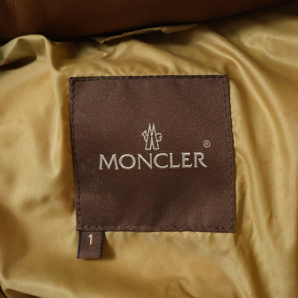 MONCLER(モンクレール) 茶タグ シープスキン ダウンジャケット ブラウン 220-092-42352-00