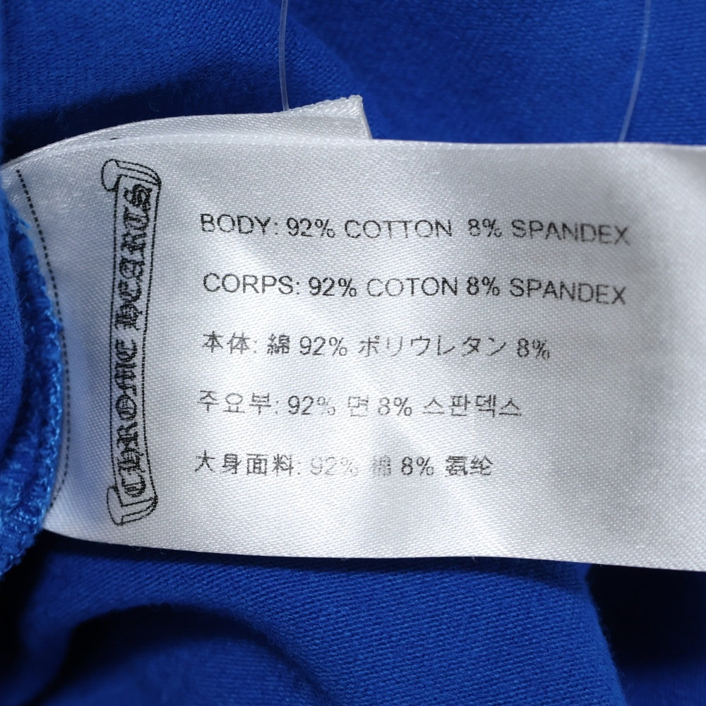 CHROME HEARTS(クロムハーツ) ×MATTY BOY PRO BIKE L/S TEE ×マッティボーイ クロップド クルーネック カットソー 長袖Tシャツ ブルー