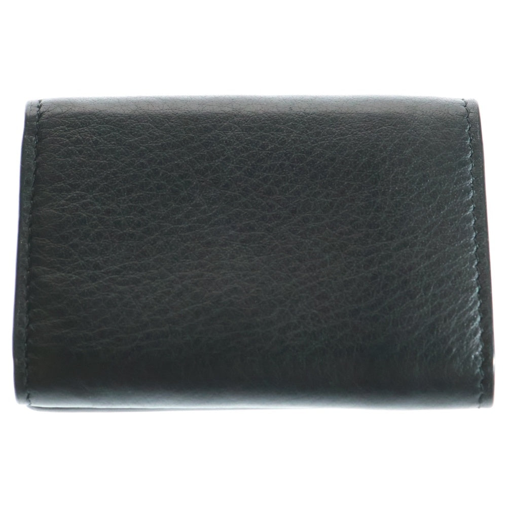 BALENCIAGA(バレンシアガ) PAPER ZA MINI WALLET ペーパー ザ ロゴデザイン ミニウォレット 3つ折り財布 ブラック 391446