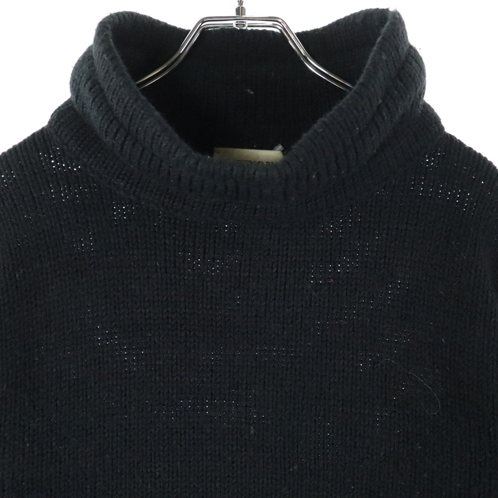 EMPORIO ARMANI(エンポリオアルマーニ) ウール混 タートルネック ニット セーター ブラック U117MMU115M
