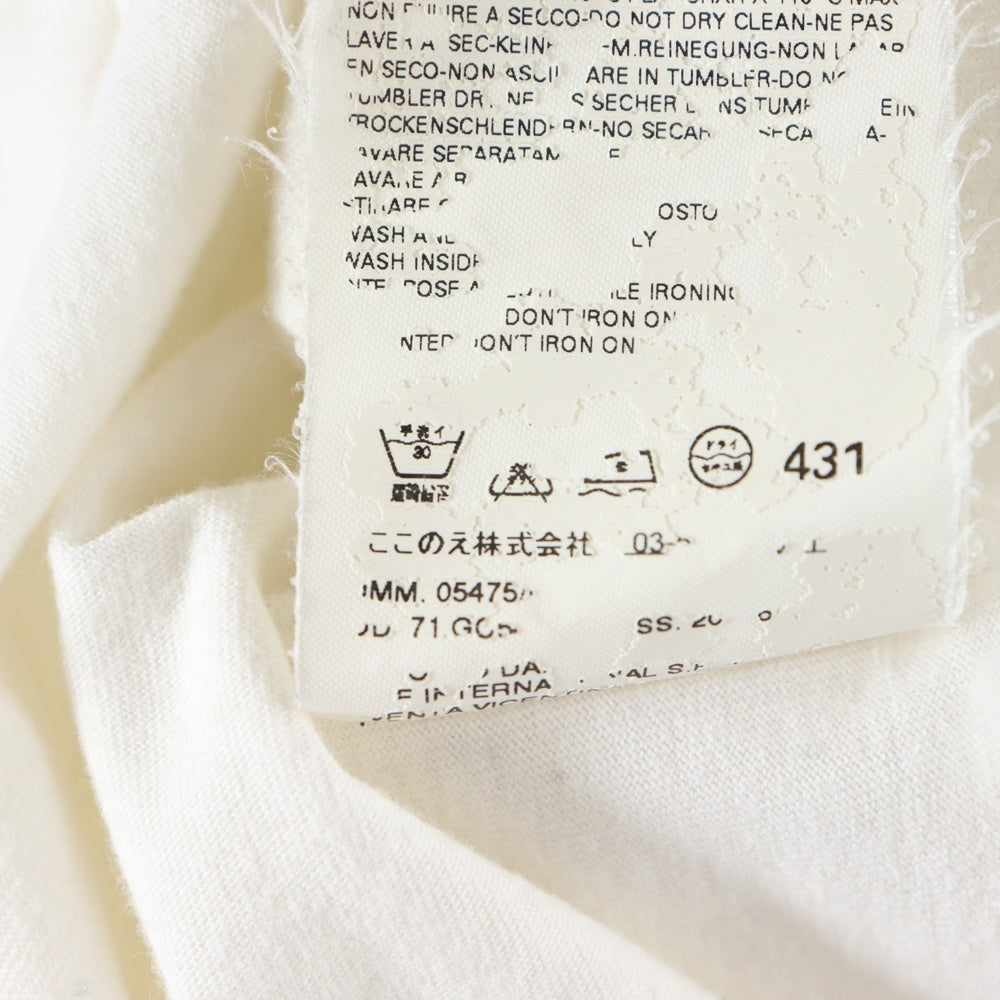 DSQUARED2(ディースクエアード) ロゴワッペン リンガー 半袖Tシャツ カットソー ホワイト/レッド