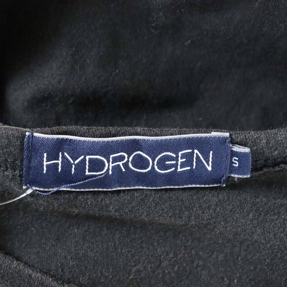 HYDROGEN(ハイドロゲン) スカルエンブロイダリー 半袖Tシャツ カットソー ブラック