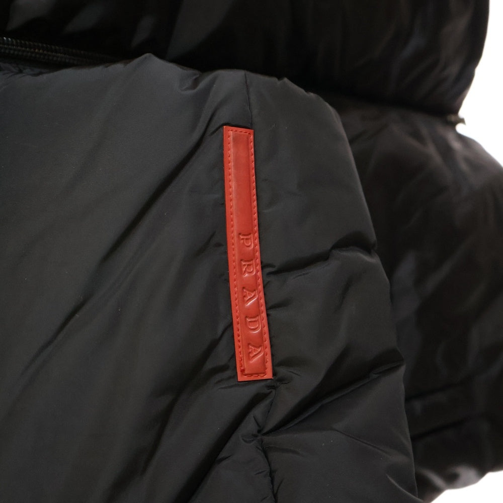 PRADA SPORT(プラダ スポーツ) 00S ナイロン ジップアップ 中綿ジャケット ブラック SGV293