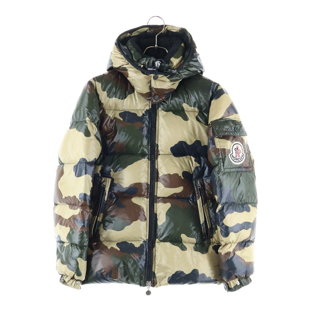 MONCLER(モンクレール) ×BEAMS HIMALAYA ビームスヒマラヤ 迷彩柄 フーデッド ダウンジャケット カーキ Z6H0209