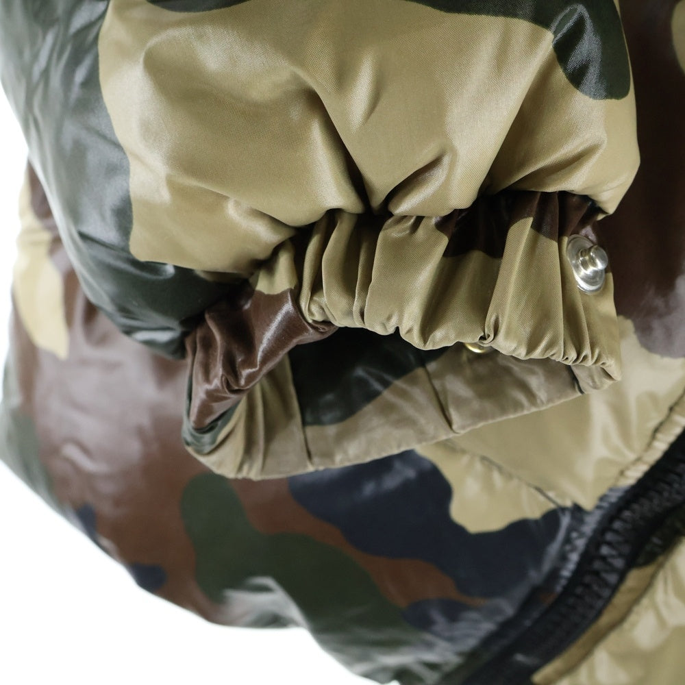 MONCLER(モンクレール) ×BEAMS HIMALAYA ビームスヒマラヤ 迷彩柄 フーデッド ダウンジャケット カーキ Z6H0209