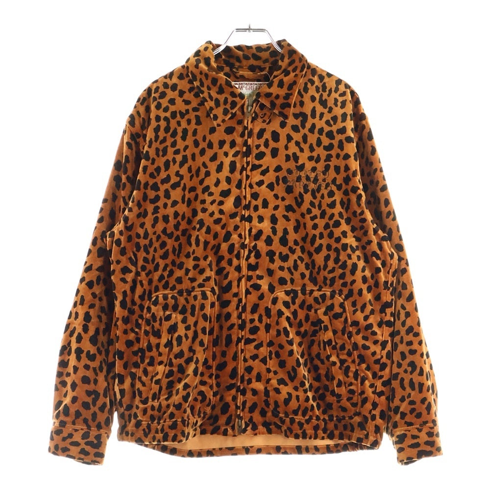 WACKO MARIA(ワコマリア) ×McGREGOR LEOPARD JACKET マクレガー ベロア レオパード ジャケット ブラウン