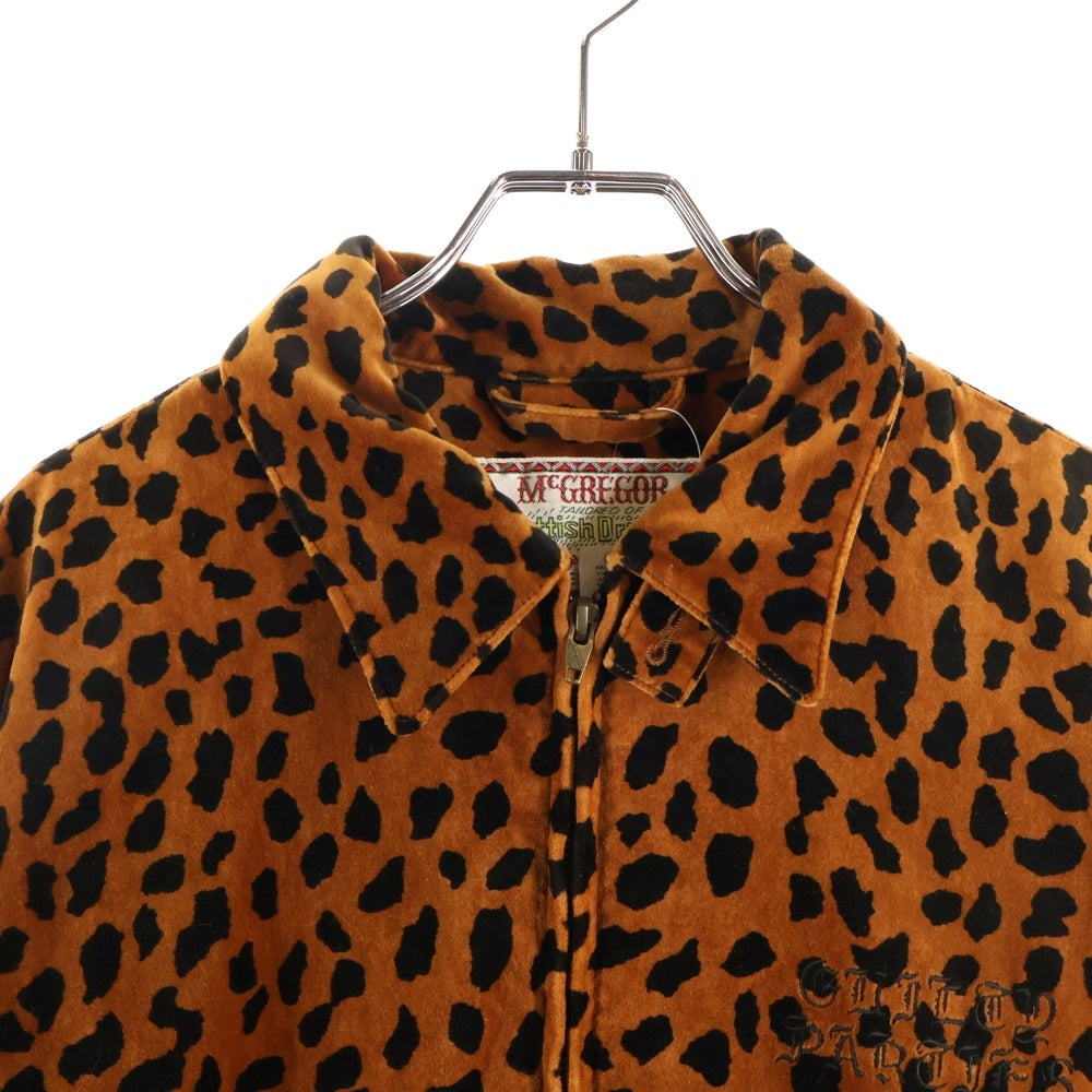 WACKO MARIA(ワコマリア) ×McGREGOR LEOPARD JACKET マクレガー ベロア レオパード ジャケット ブラウン
