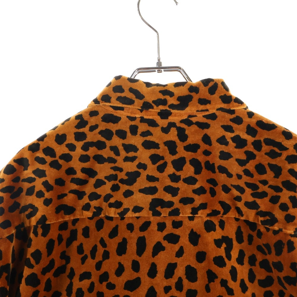 WACKO MARIA(ワコマリア) ×McGREGOR LEOPARD JACKET マクレガー ベロア レオパード ジャケット ブラウン