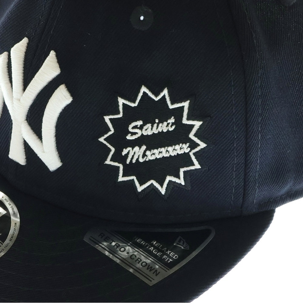 SAINT MICHAEL(セントマイケル) 25SS ×NEW ERA SNAPBACK NY YANKEES CAP ニューエラ スナップバック ニューヨーク ヤンキース ベースボールキャップ 帽子 ネイビー SM-HR8-0000-C50