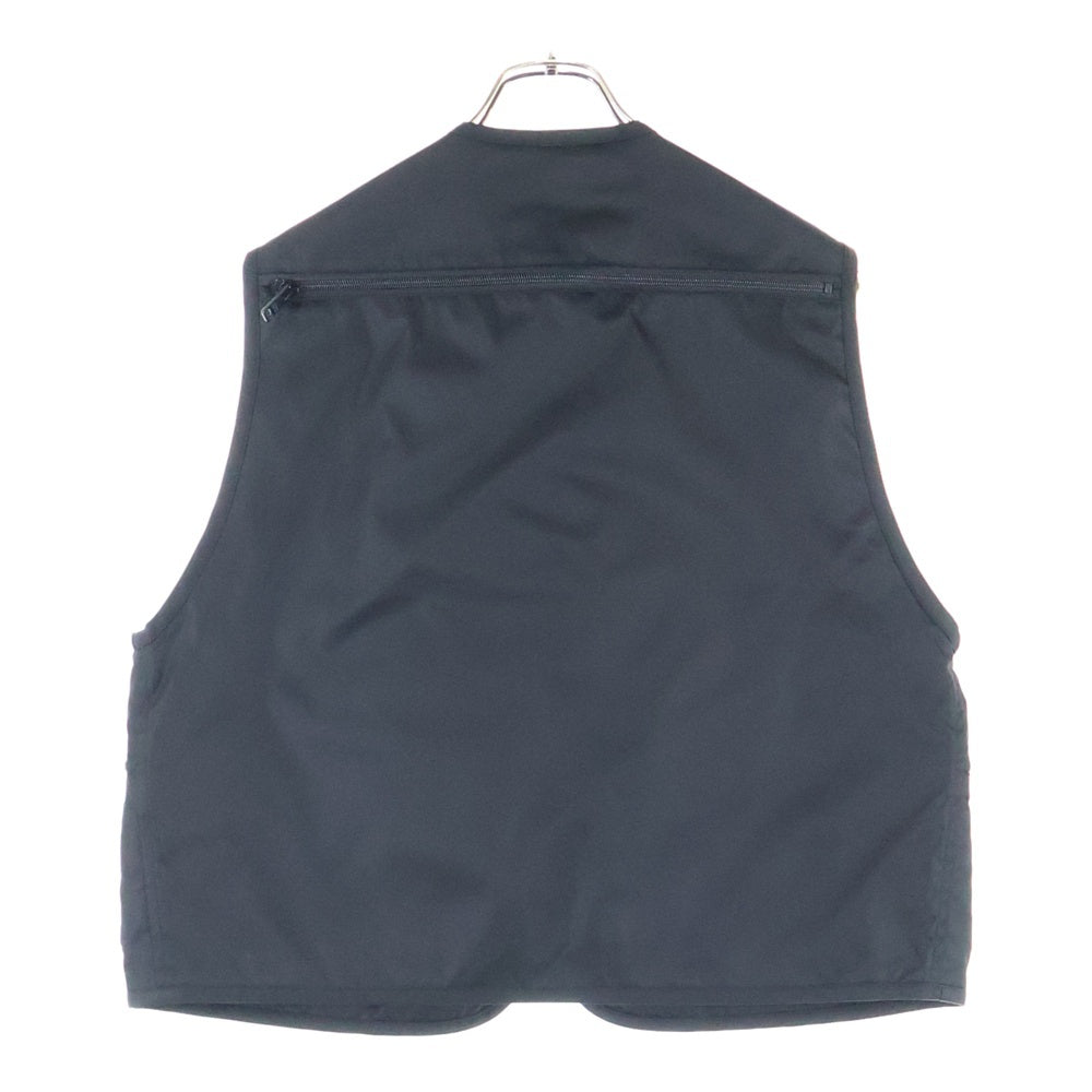 PRADA(プラダ) 24SS RE-NYLON UTILITY VEST トライアングルロゴプレート リナイロン ユーティリティベスト ブラック SGC499 S000 1WQ8