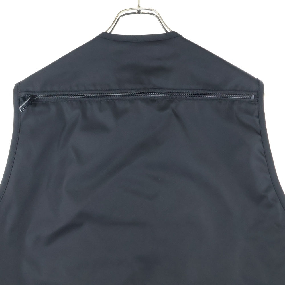 PRADA(プラダ) 24SS RE-NYLON UTILITY VEST トライアングルロゴプレート リナイロン ユーティリティベスト ブラック SGC499 S000 1WQ8