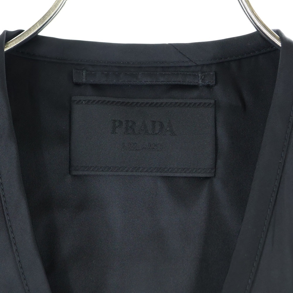 PRADA(プラダ) 24SS RE-NYLON UTILITY VEST トライアングルロゴプレート リナイロン ユーティリティベスト ブラック SGC499 S000 1WQ8