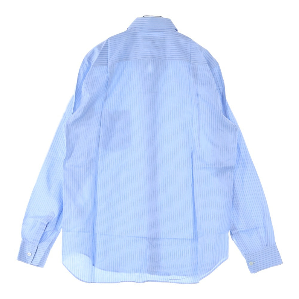 COMME des GARCONS SHIRT(コムデギャルソンシャツ) 03AW チェストポケット ストライプ 長袖シャツ ブルー W11013