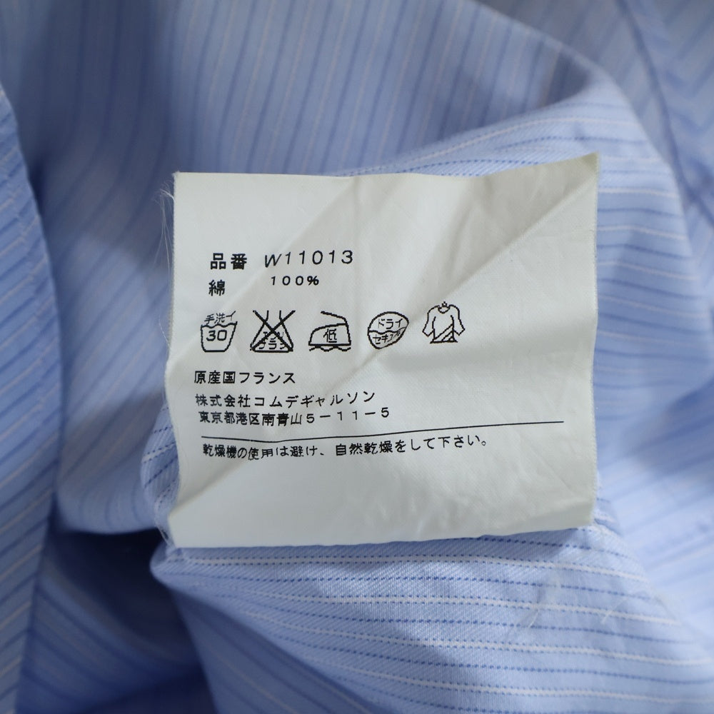 COMME des GARCONS SHIRT(コムデギャルソンシャツ) 03AW チェストポケット ストライプ 長袖シャツ ブルー W11013