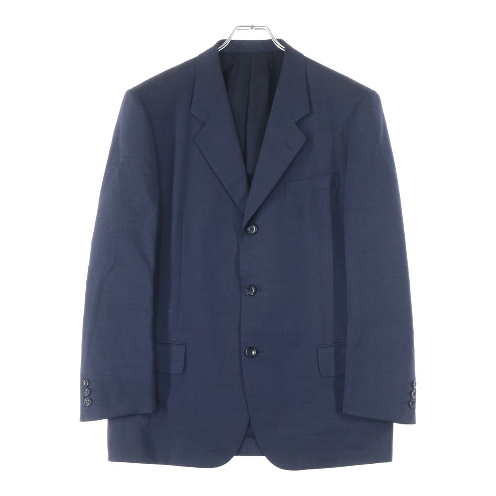 COMME des GARCONS HOMME DEUX(コムデギャルソン オムドゥ) 02SS キュプラ テーラードジャケット スラックスパンツ セットアップ ネイビー DE-J014 DE-P013 AD2001