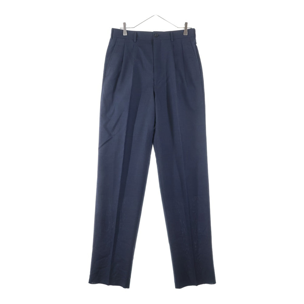 COMME des GARCONS HOMME DEUX(コムデギャルソン オムドゥ) 02SS キュプラ テーラードジャケット スラックスパンツ セットアップ ネイビー DE-J014 DE-P013 AD2001