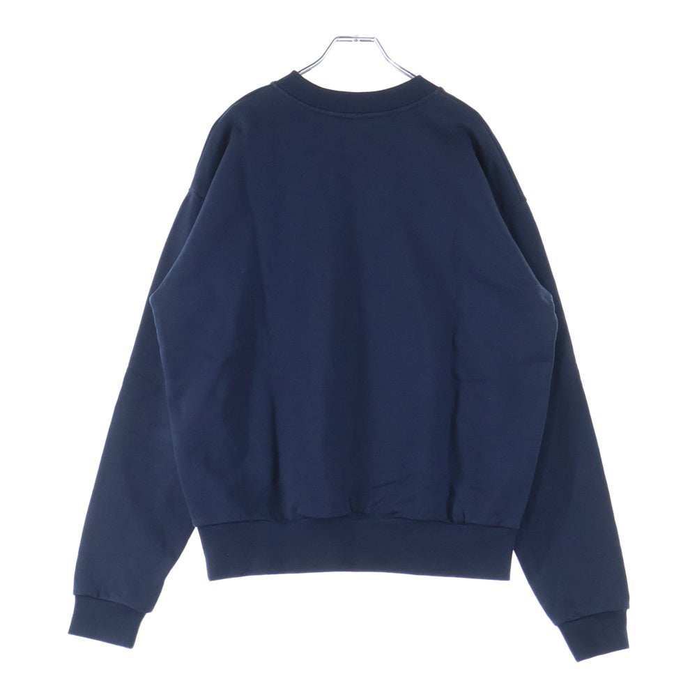 MARNI(マルニ) 23SS LOGO ORGANIC COTTON SWEATSHIRT ロゴプリント オーガニックコットン クルーネック スウェットシャツ トレーナー ネイビー FUMU0074P9