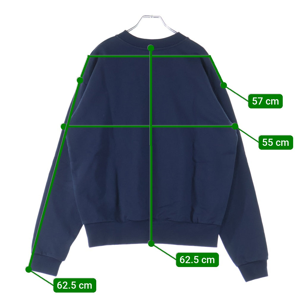 MARNI(マルニ) 23SS LOGO ORGANIC COTTON SWEATSHIRT ロゴプリント オーガニックコットン クルーネック スウェットシャツ トレーナー ネイビー FUMU0074P9