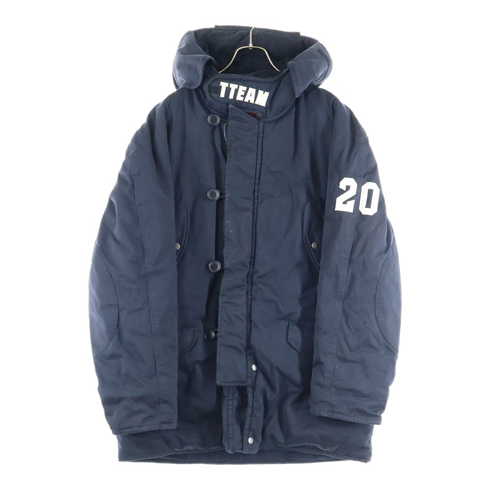 TENDERLOIN(テンダーロイン) 日本製 初期 ステーキタグ TTEAM N-3Bタイプ フーデッドコート ネイビー