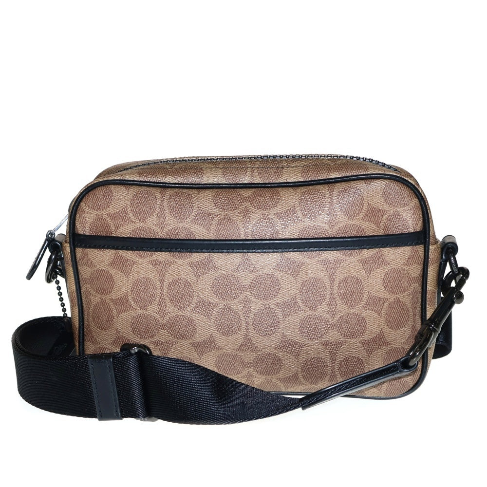 COACH(コーチ) アカデミー シグネチャー クロスボディ ショルダーバック 総柄 ブラウン 69333