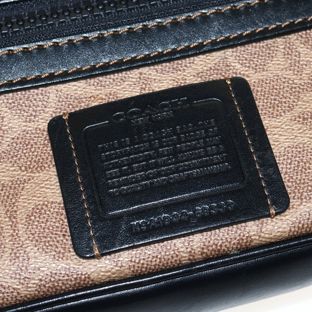 COACH(コーチ) アカデミー シグネチャー クロスボディ ショルダーバック 総柄 ブラウン 69333