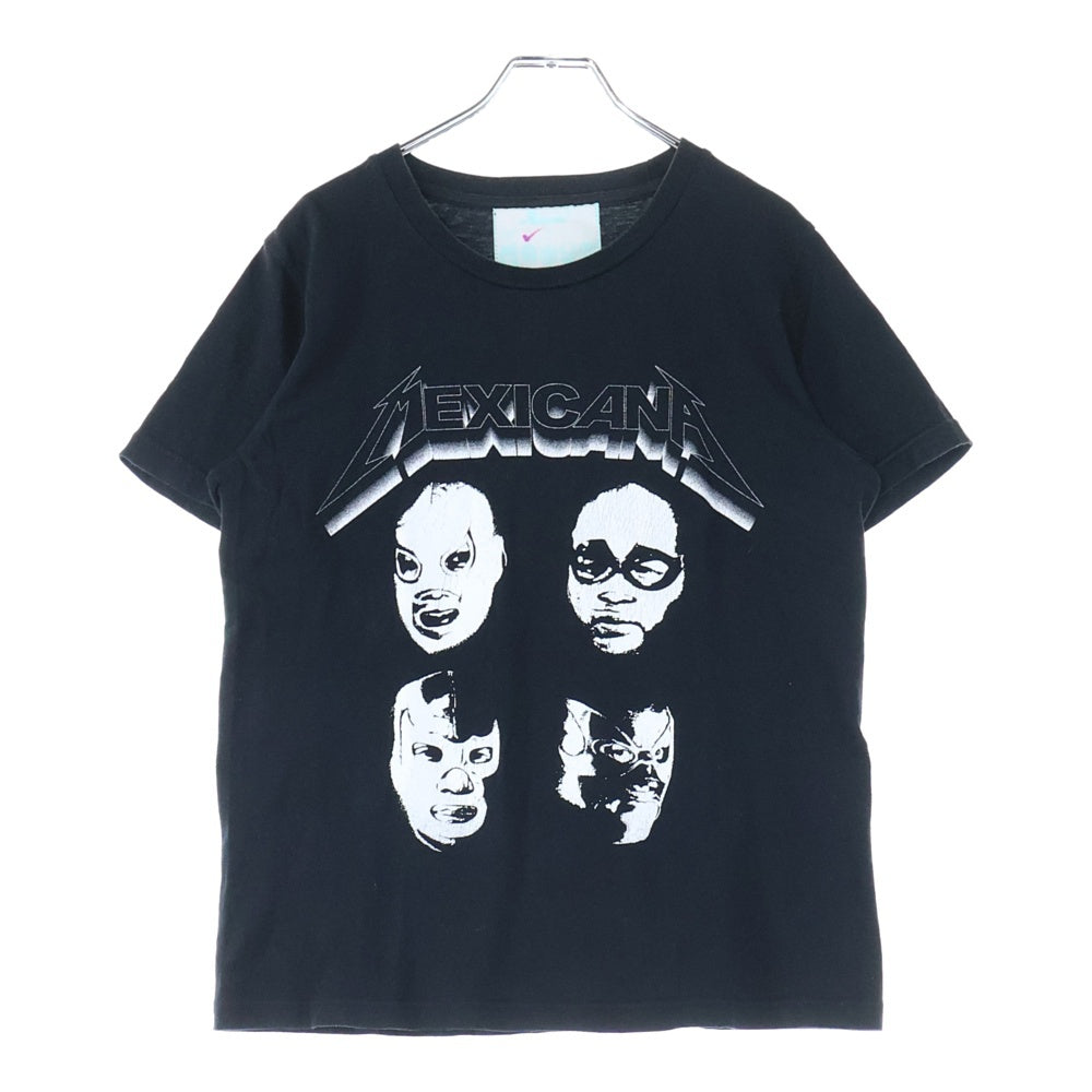 NO BRAND(ノーブランド) HAOMING MEXICANA ハオミン メキシカーナ プリント 半袖Tシャツ カットソー ブラック