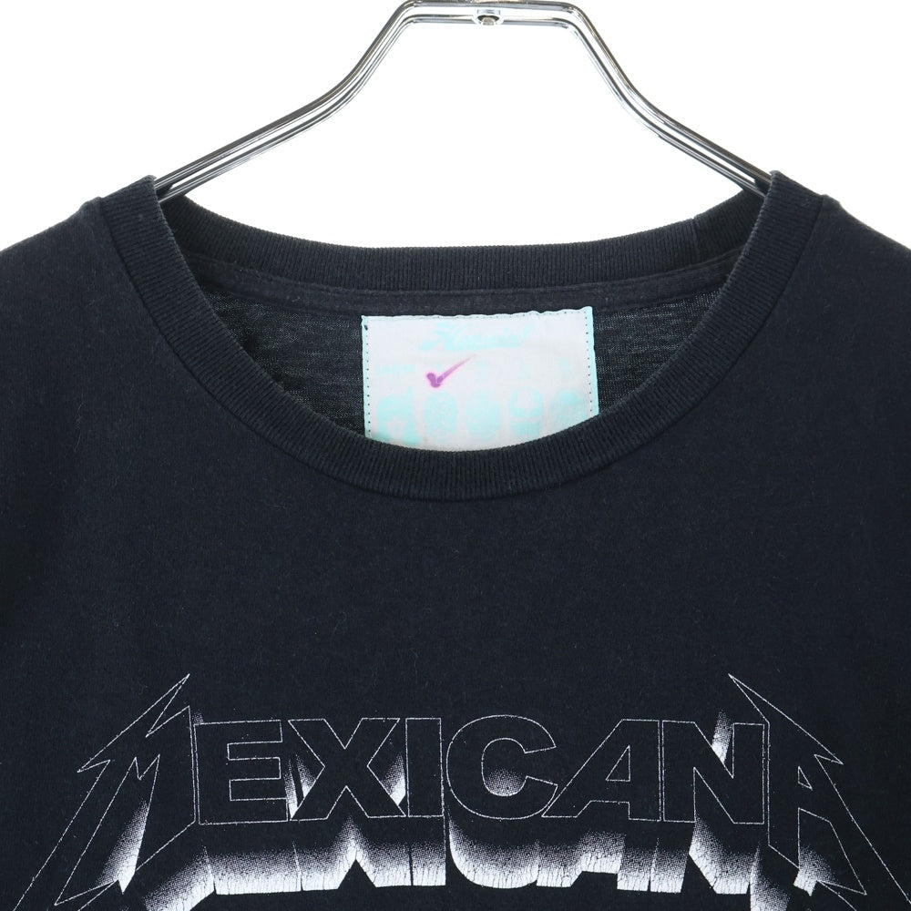 NO BRAND(ノーブランド) HAOMING MEXICANA ハオミン メキシカーナ プリント 半袖Tシャツ カットソー ブラック