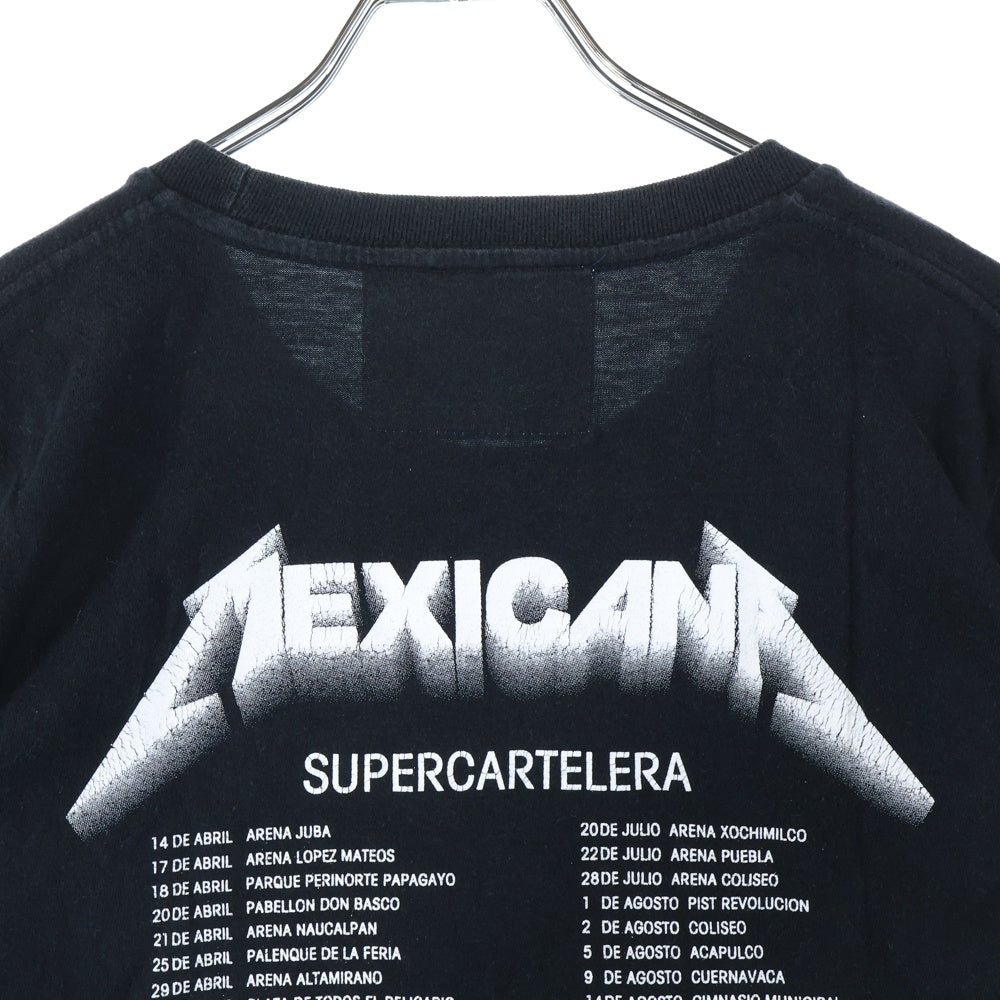NO BRAND(ノーブランド) HAOMING MEXICANA ハオミン メキシカーナ プリント 半袖Tシャツ カットソー ブラック
