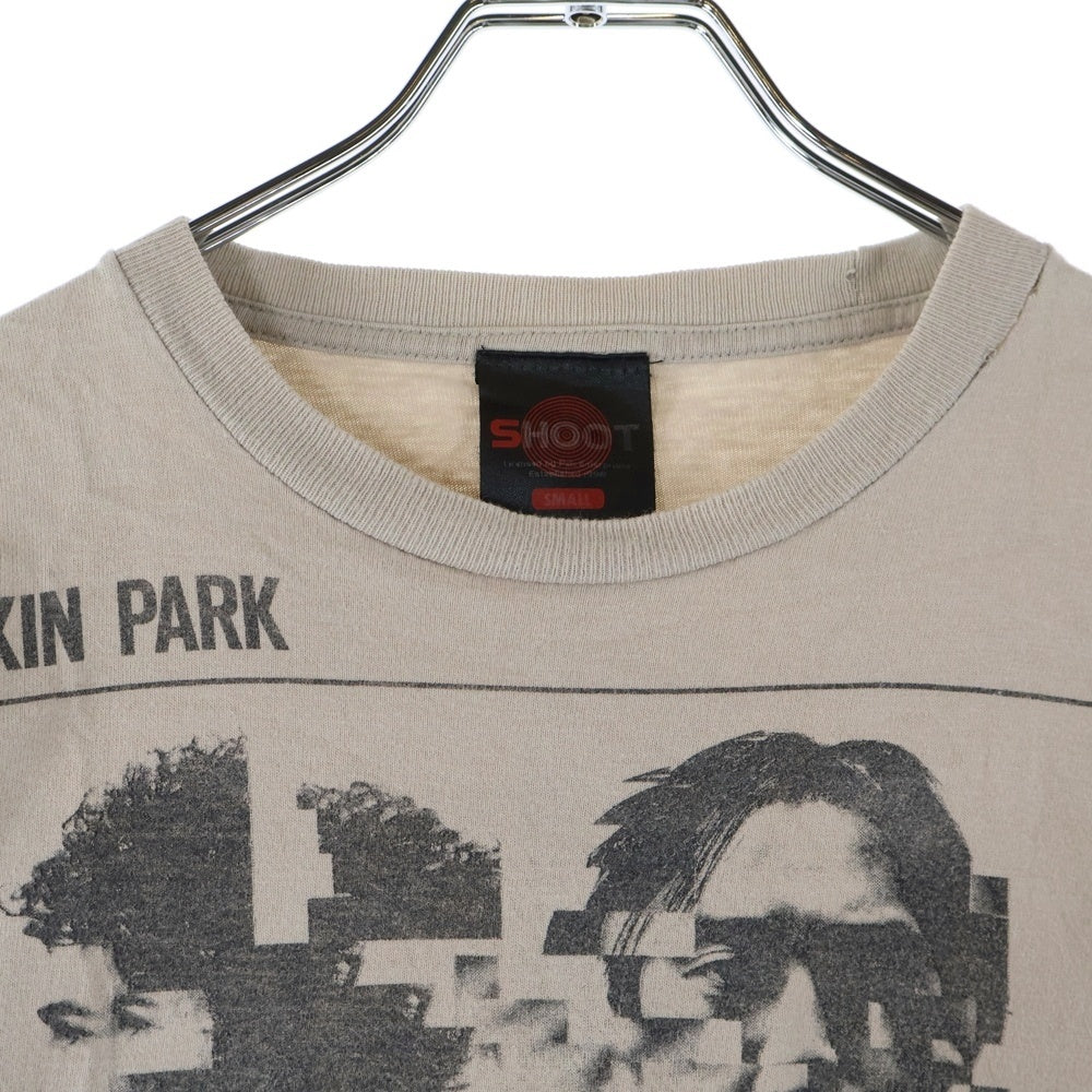 NO BRAND(ノーブランド) LINKIN PARK A THOUSAND SUNS リンキンパーク ア サウザンドサンズ プリント 半袖Tシャツ カットソー ベージュ