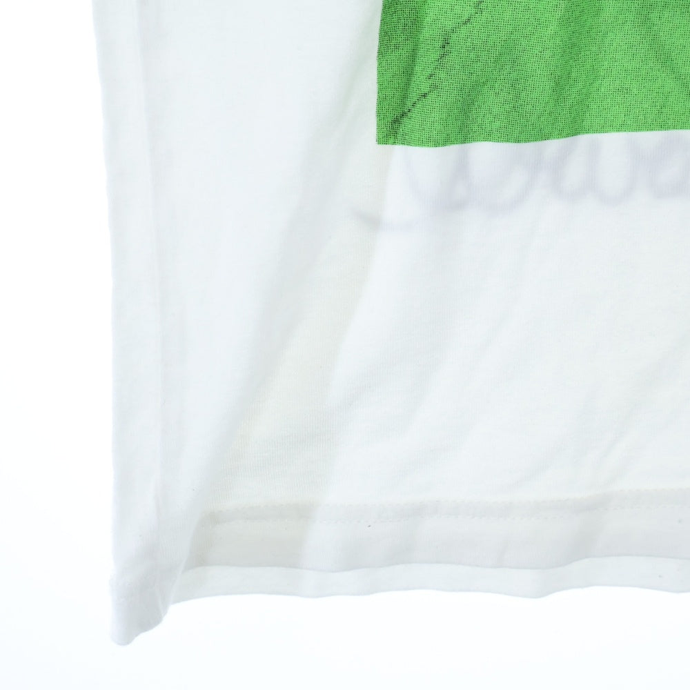ATTACHMENT(アタッチメント) プリント Vネック 半袖Tシャツ カットソー ホワイト AJ21-384