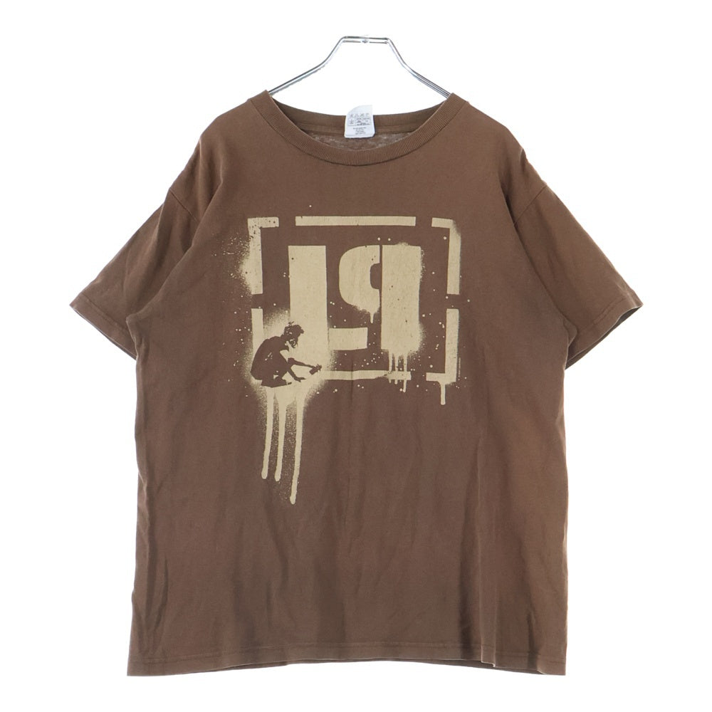VINTAGE(ヴィンテージ) MATFIA'S VINTAGE LINKIN PARK METEORA WORLD TOUR 2003 ヴィンテージ リンキンパーク メテオラ ワールドツアー プリント 半袖Tシャツ カットソー ブラウン